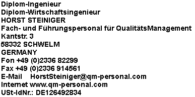Name und Adresse des Betreibers