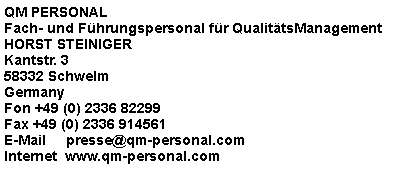 Stellenangebote jobs Qualit�tsmanagement Self-Services Jobportal Stellengesuche QM